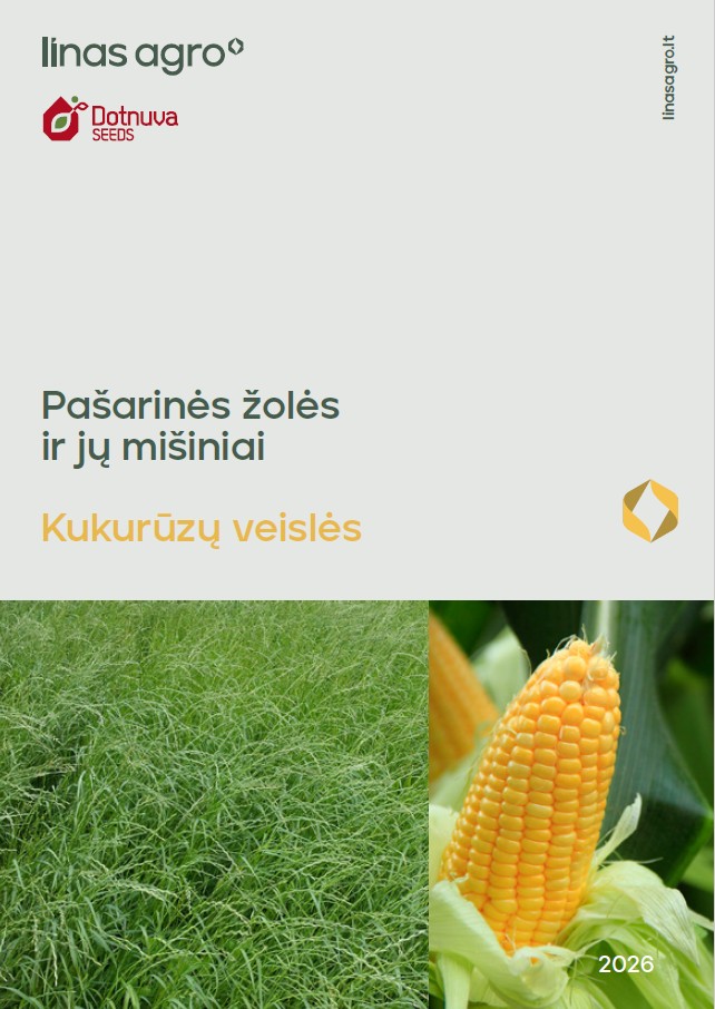 Žolių kukurūzų bukletas 2026 viršelis
